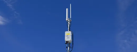 AirDetect Pro on a mast against a blue sky