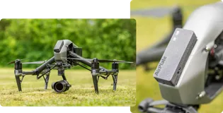 Remote ID Pro transmitter mounted on a drone